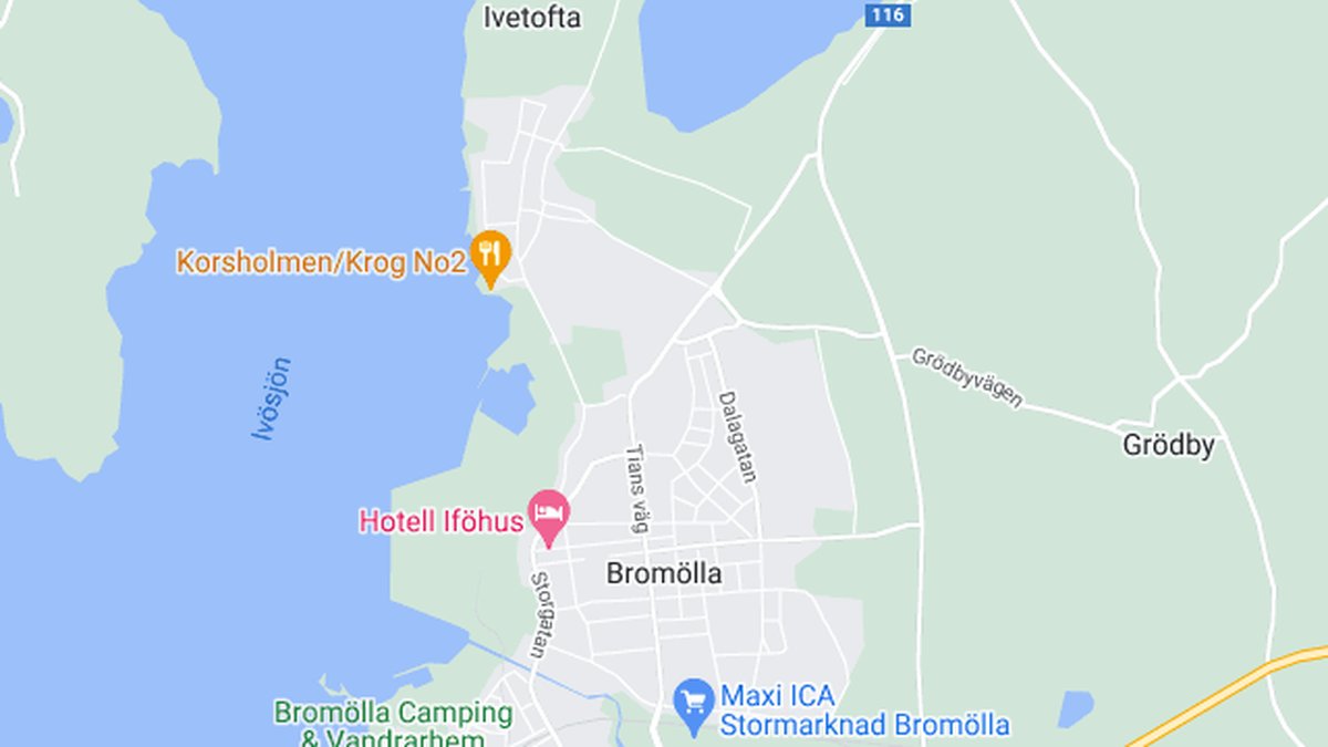 Google maps, Bromölla