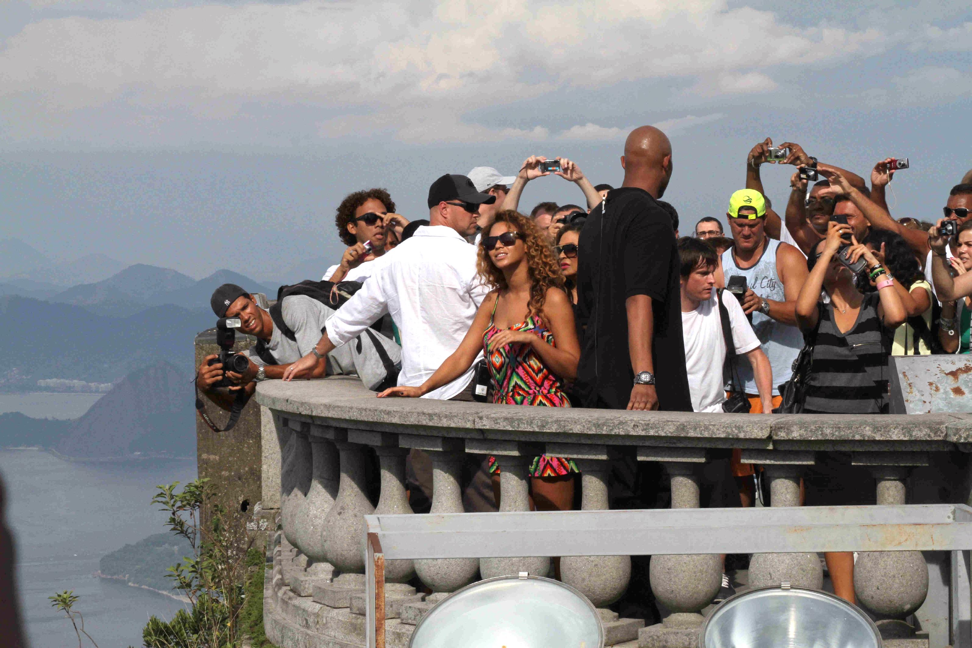 Beyoncé tog en sväng i Rio de Janeiro.
