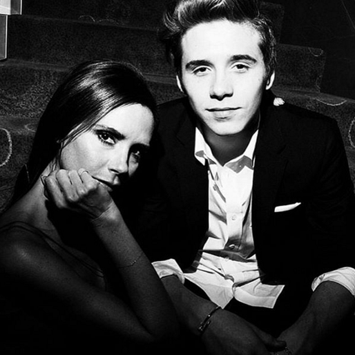 Brooklyn Beckham med mamma Victoria. Brooklyn Beckham med mamma Victoria.