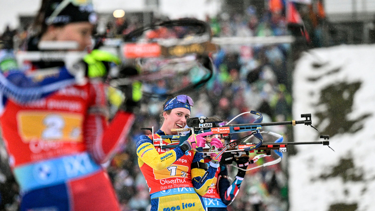 Elvira Öberg har tävlat klart i skidskytte-VM i Oberhof.