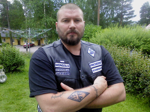 Jonas Bergdahl är president för Mongols MC i Skandinavien.