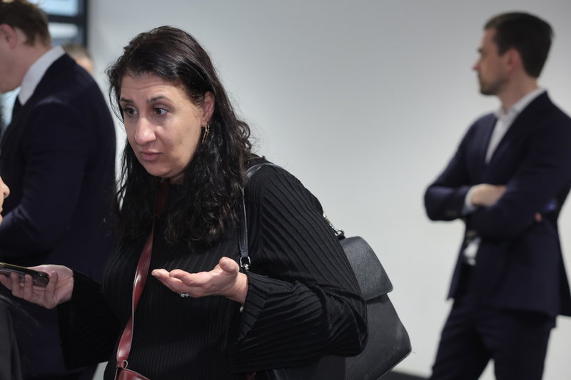 Den misstänkte skyttens advokat Sabina Saidi inför rättegången efter trippelmordet i Uppsala.