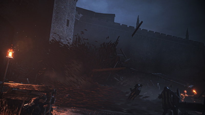 En flodvåg av råttor slår mot en slottsväg i 'A plague tale: Requiem'. Pressbild.