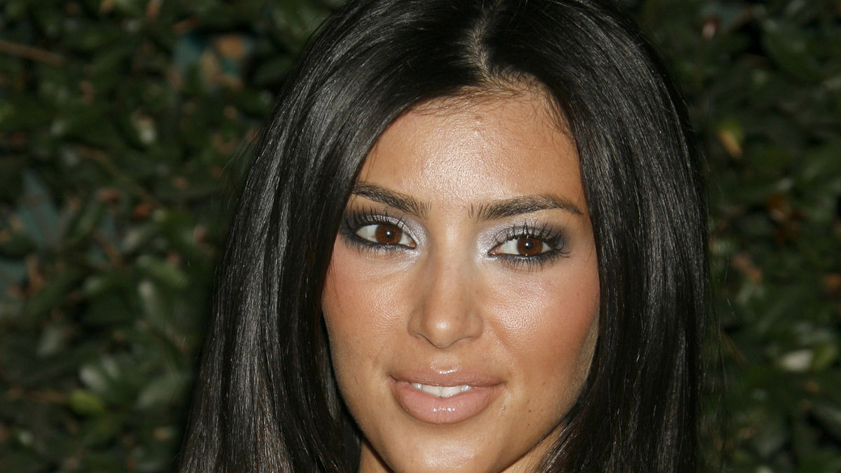 En ung Kim Kardashian år 2006.