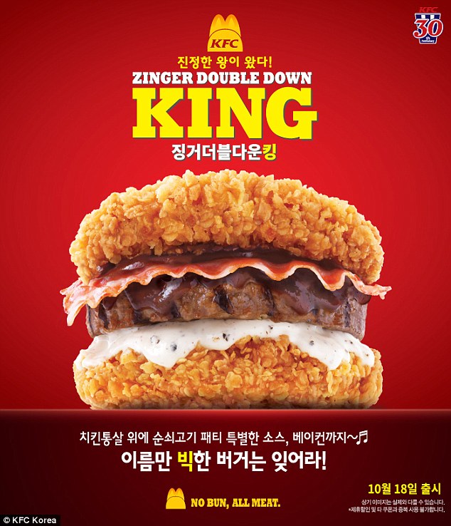 KFC, Fast food, Sydkorea, Mat, Hamburgare