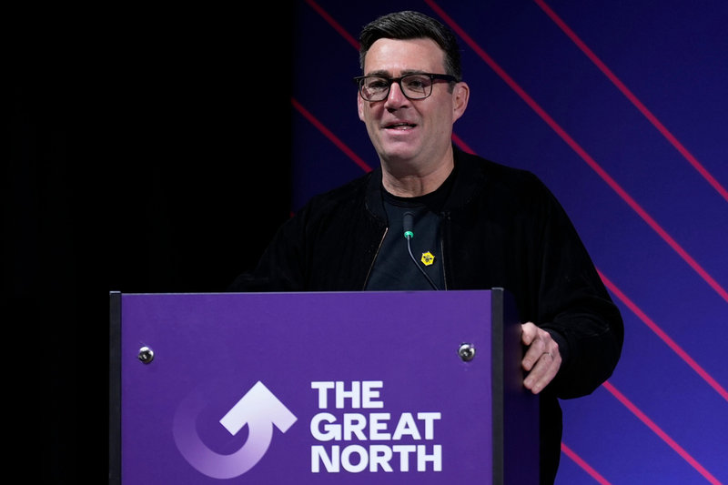 Manchesters borgmästare Andy Burnham väntas försöka utmana Keir Starmer om premiärministerposten i Storbritannien. Arkivbild.