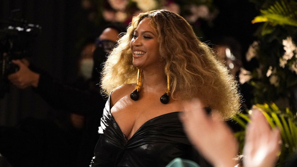 Beyoncé på fjolårets Grammygalan, där sångerskan blev den stora vinnaren.