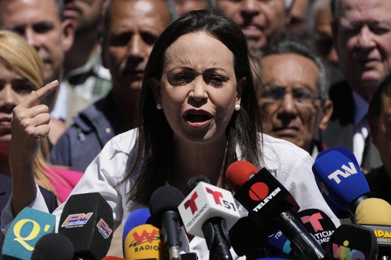 Maria Corina Machado tilldelas fredspriset 2025. Foto: Ariana Cubillos/AP/TT