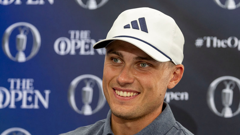 Ludvig Åberg är den ende svensken som får spela PGA-tourens slutspel. Arkivbild.