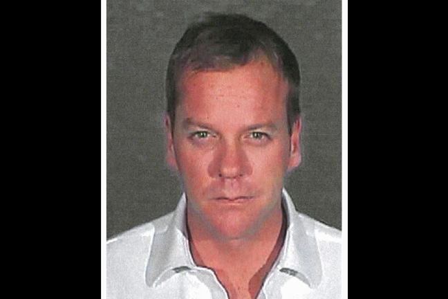 Kiefer Sutherland körde full, för andra gången på tre år 2007. Kiefer Sutherland körde full, för andra gången på tre år 2007.