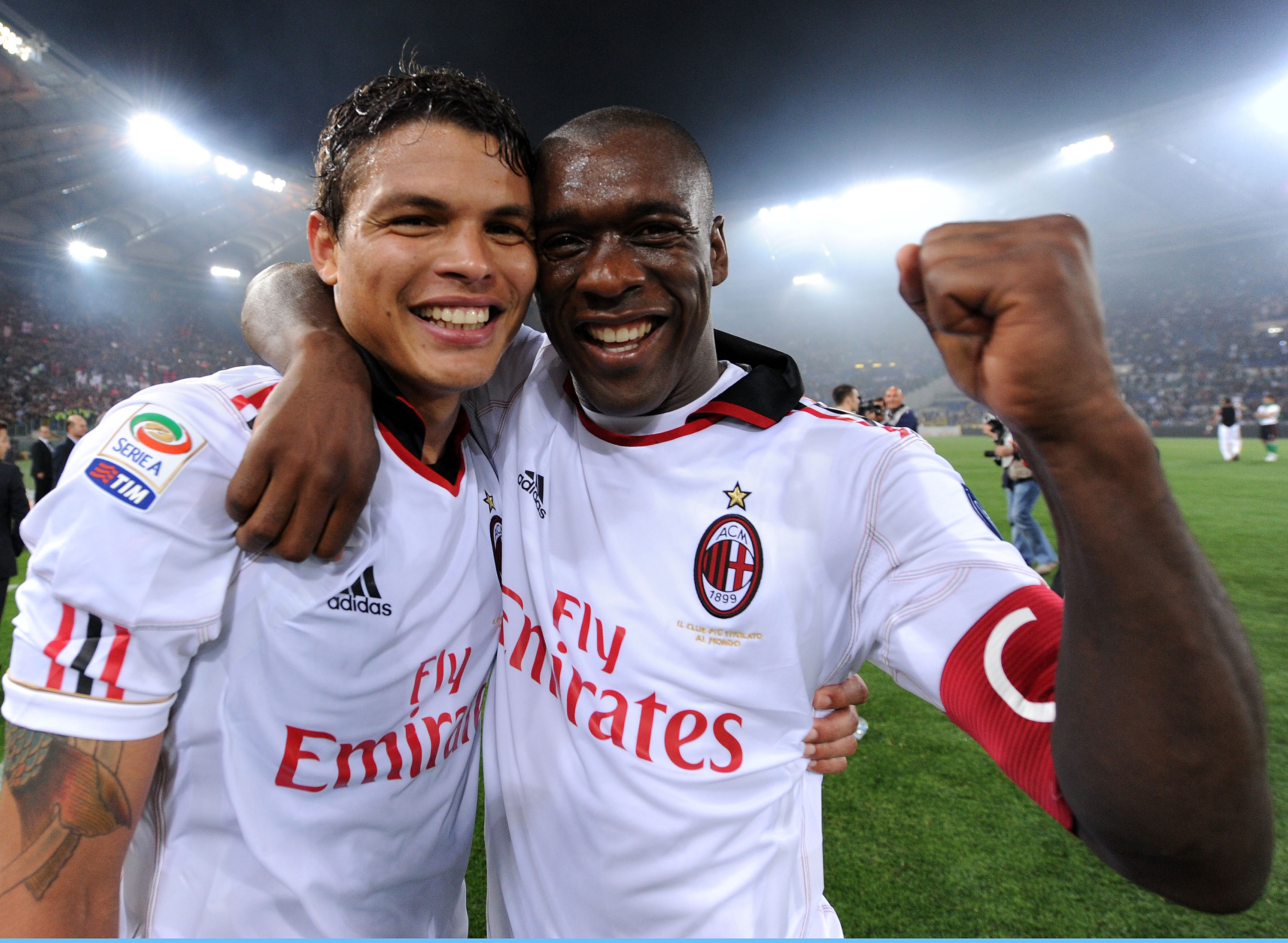Seedorf vann två ligatitlar med Milan, 2003-2004 och 2010-2011. Seedorf vann två ligatitlar med Milan, 2003-2004 och 2010-2011.