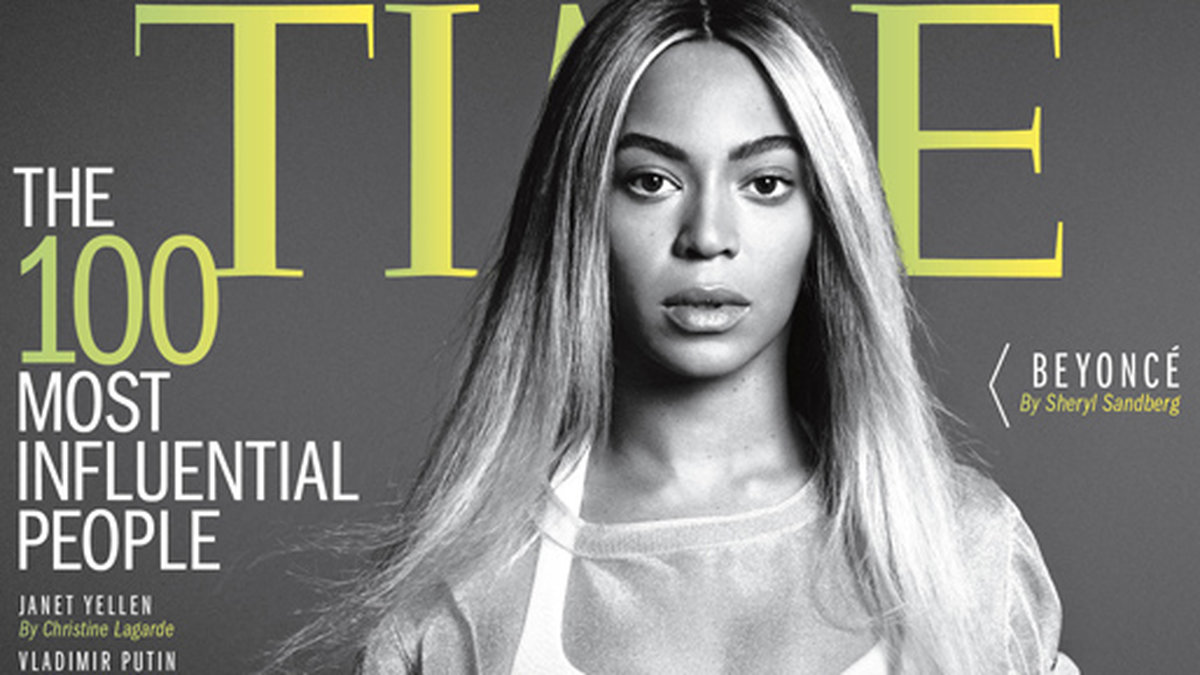 Beyoncé på omslaget till TIME Magazine. 