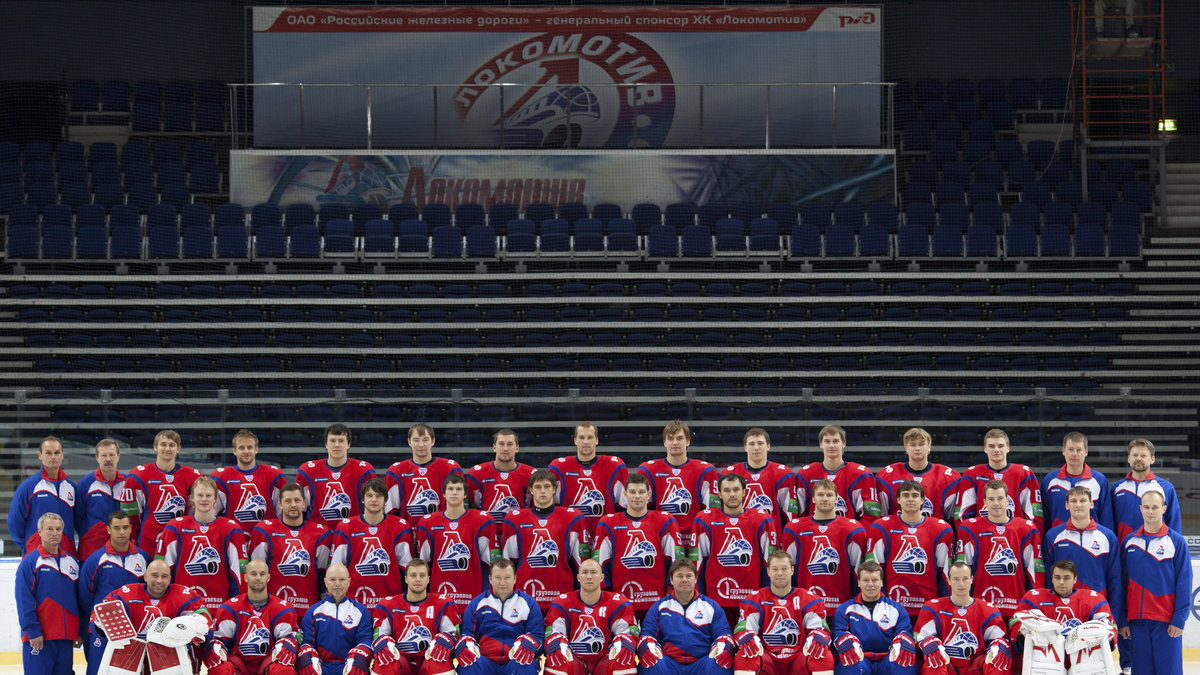 Hela Lokomotiv Jaroslavl-laget omkom i katastrofen den 7 september 2011.
