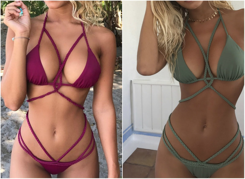 Bikini med band