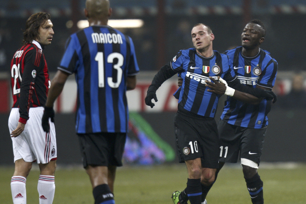 Wesley Sneijder, Ronaldinho, Derby della Madonnina, milan, Inter