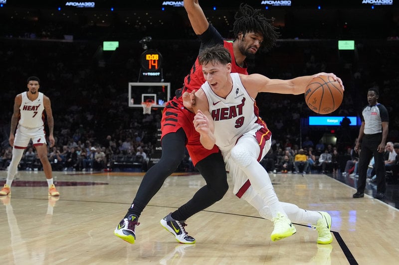 Pelle Larsson i Miami Heat. Arkivbild.