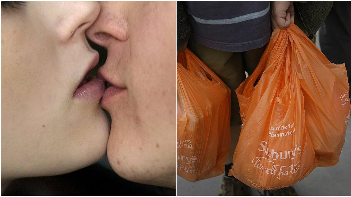 Ett par i Vietnam testade att använda en plastpåse i stället för kondomer.