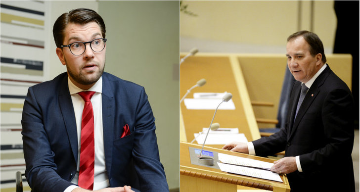 Jimmie Åkesson, Riksdagen, Stefan Löfven, Brak, Partiledardebatt
