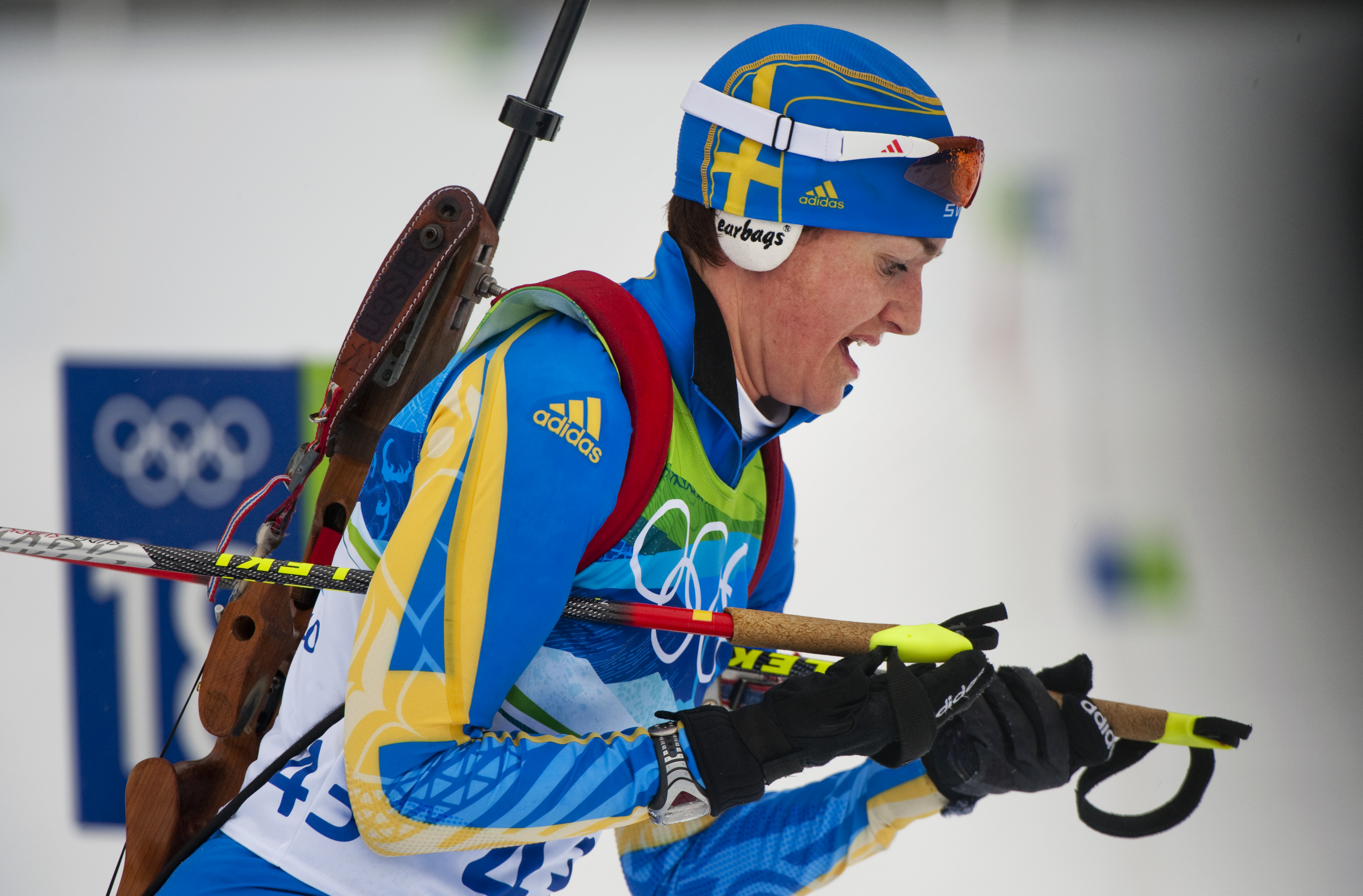 Anna Carin Olofsson-Zidek imponerade starkt och tog en fjärdeplats.