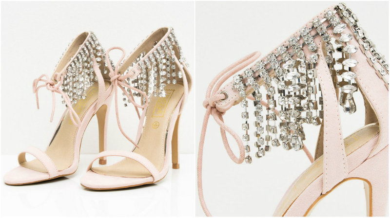 Klackar med glitter