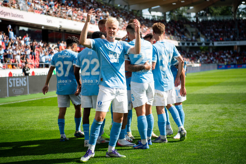 Otto Rosengren var en av två målskyttar på Spiris arena under lördagen.