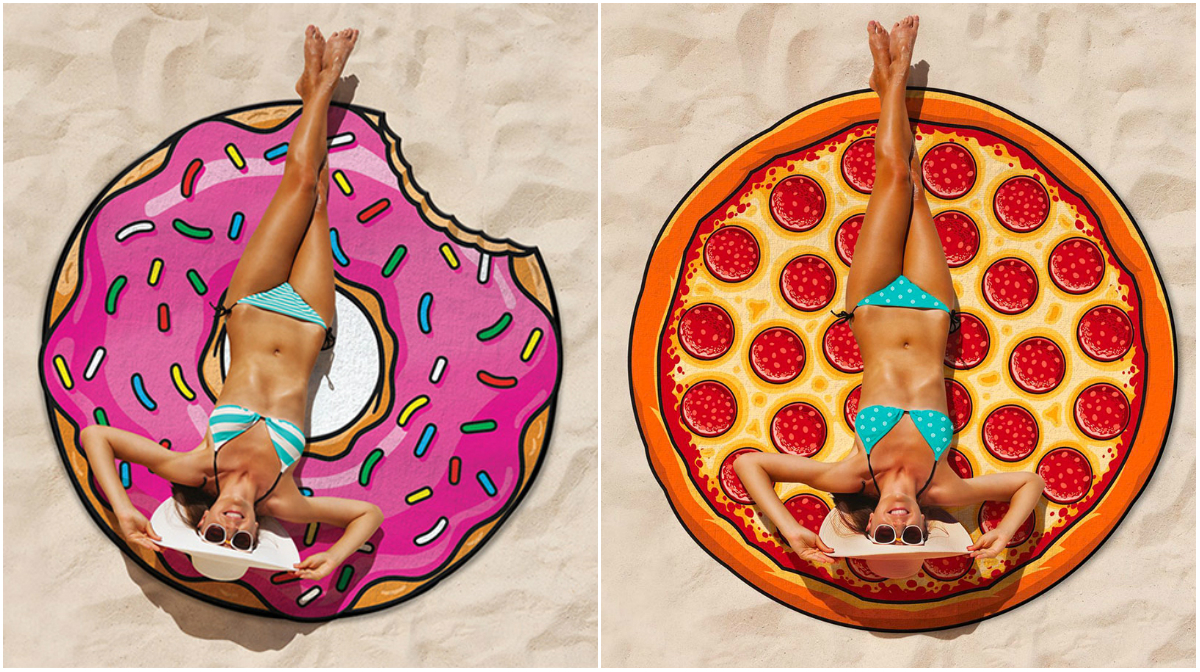Pizza och munk handduk Pizza och munk handduk
