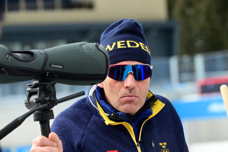 Jean Marc Chabloz, tränare skidskyttelandslaget. Foto: Jonas Ekströmer/TT 