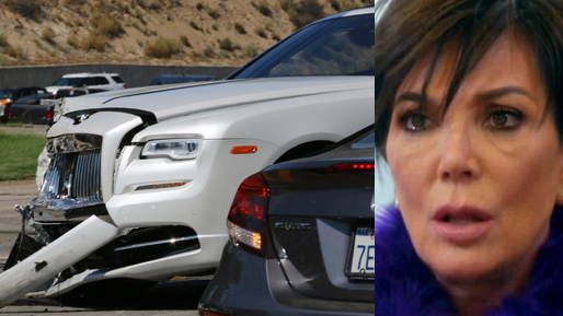Kris Jenner, Trafikolycka, Rolls Royce, Kylie Jenner
