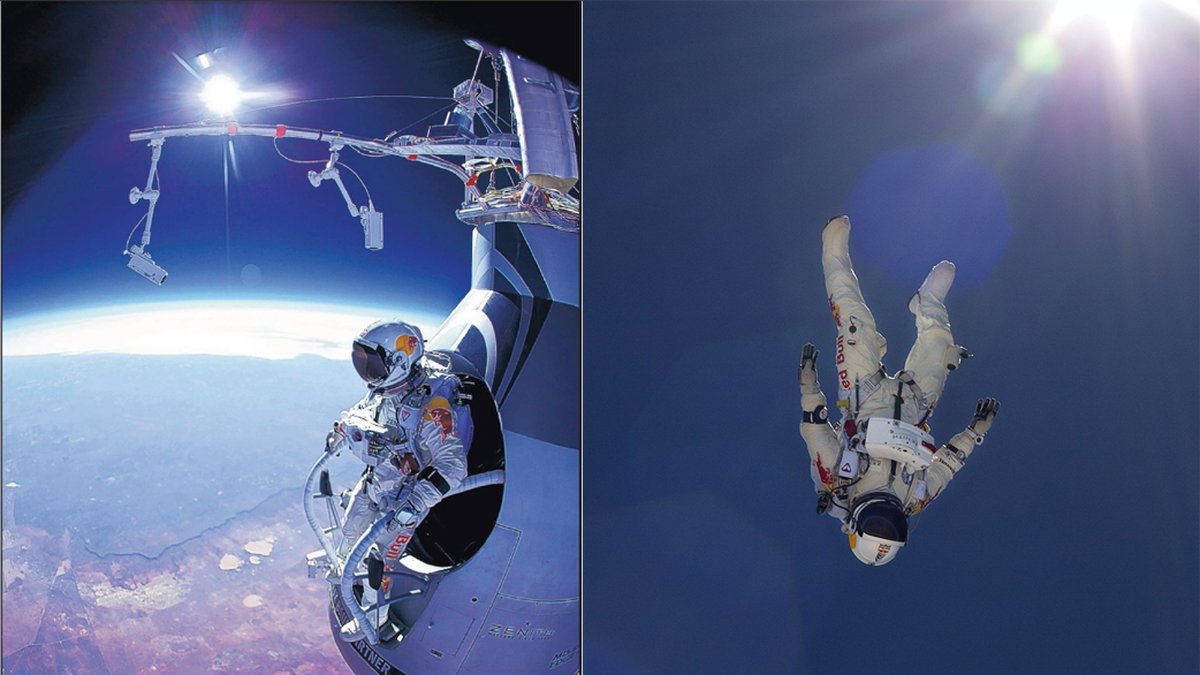 Felix Baumgartner ska hoppa från stratosfären.