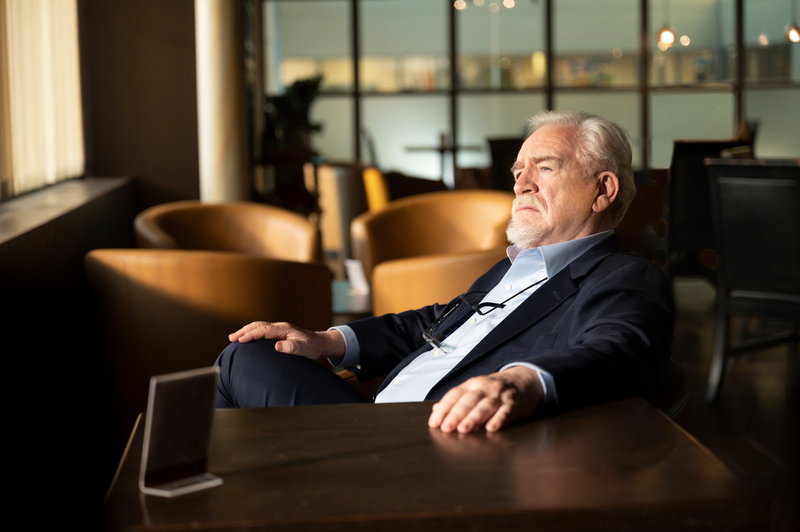 Brian Cox som mediemogulen Logan Roy i 'Succession'. Pressbild.