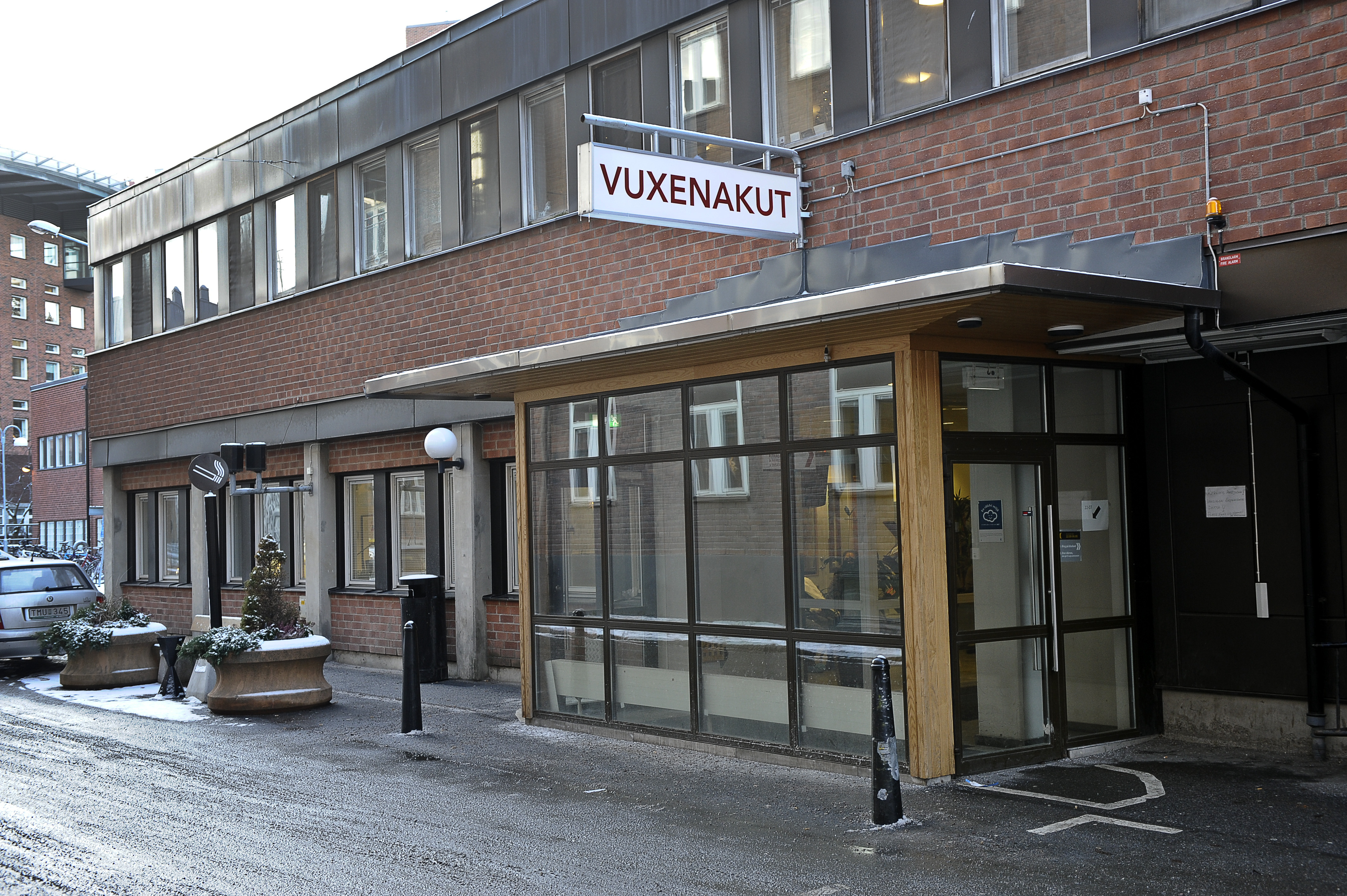 Mannen skickades hem från akuten i Karlshamn och dog precis när hon kommit innanför dörren. Bilden: Akutmottagningen på Karolinska universitetssjukhuset i Solna.