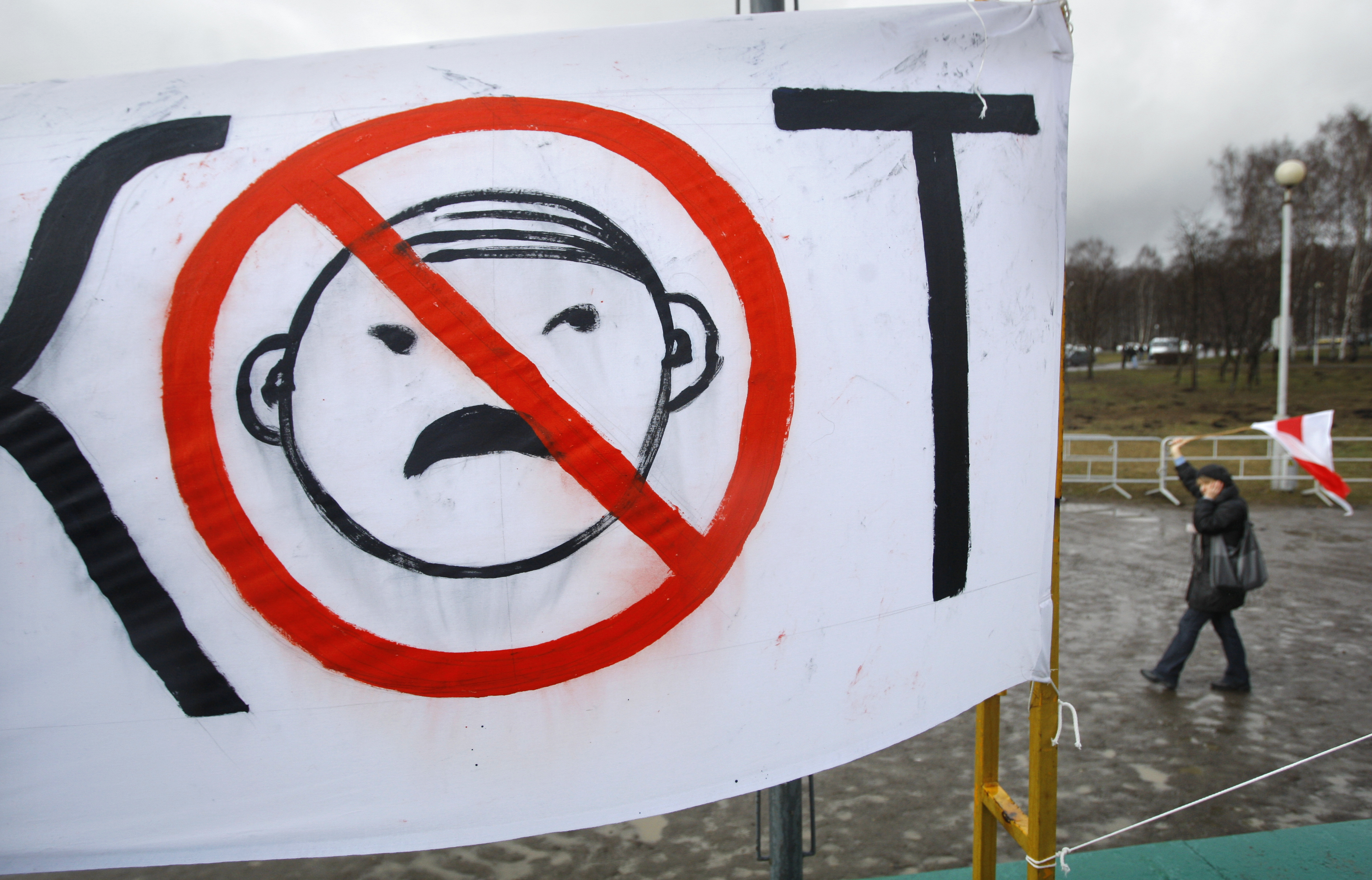 På söndagen tilläts för första gången sedan 2010 oppositionella demonstrera mot regimen i Vitryssland.