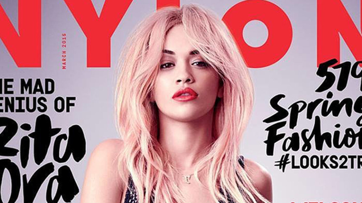 Rita Ora på omslaget till Nylon. 