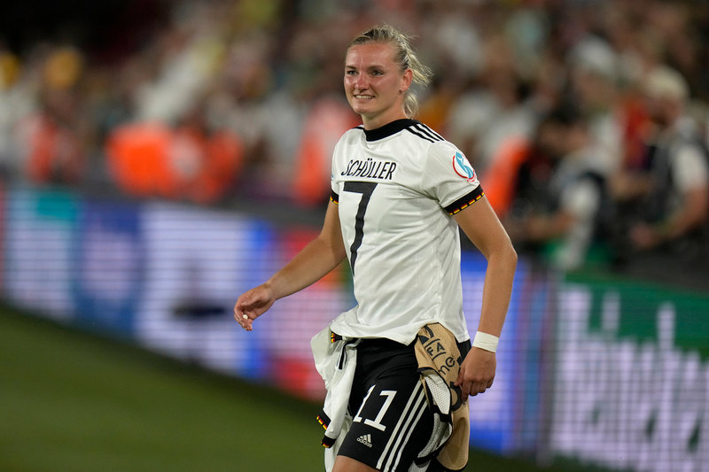 Tysklands Alexandra Popp har gjort mål i samtliga gruppspelsmatcher.