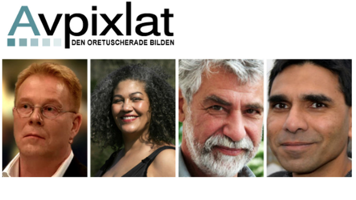 Från vänster: Mats Dagerlind, Hera Lamppu Maduro, Stefan Torssell, Mrutyuanjai Mishra. Samtliga skribenter på Avpixlat. 