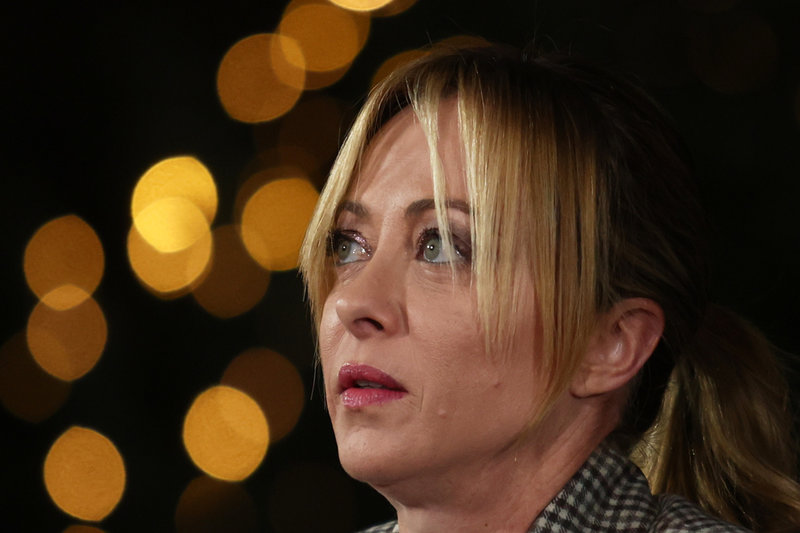 Italiens premiärminister Giorgia Meloni under ett besök i Berlin i början av veckan.