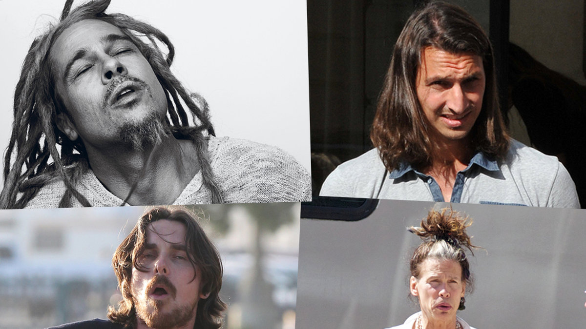Brad Pitt, Zlatan, Christian Bale och Steven Tyler har alla något gemensamt – de älskar sina långa hår. Steven Klein / Interview Magazine. Stella Pictures 