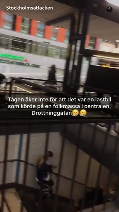 Video från Snapchat om terrordådet Video från Snapchat om terrordådet