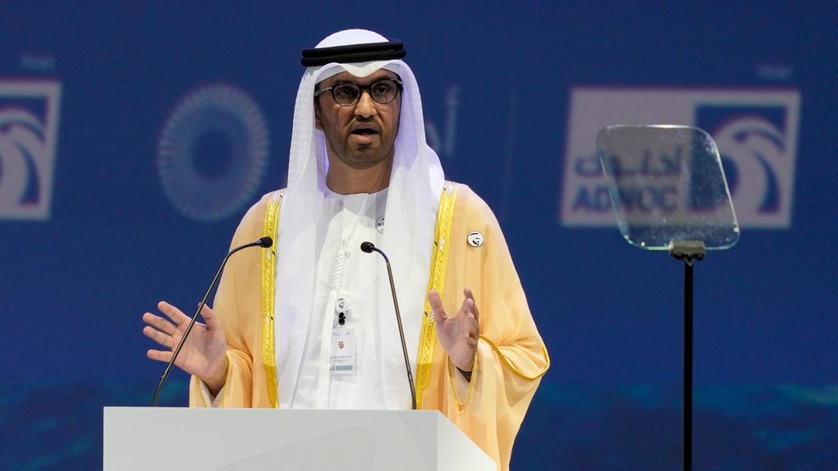 Sultan Ahmed al-Jaber, vd för det statliga oljebolaget Abu Dhabi National Oil Combany, ska leda klimatmötet i Dubai. Arkivbild.