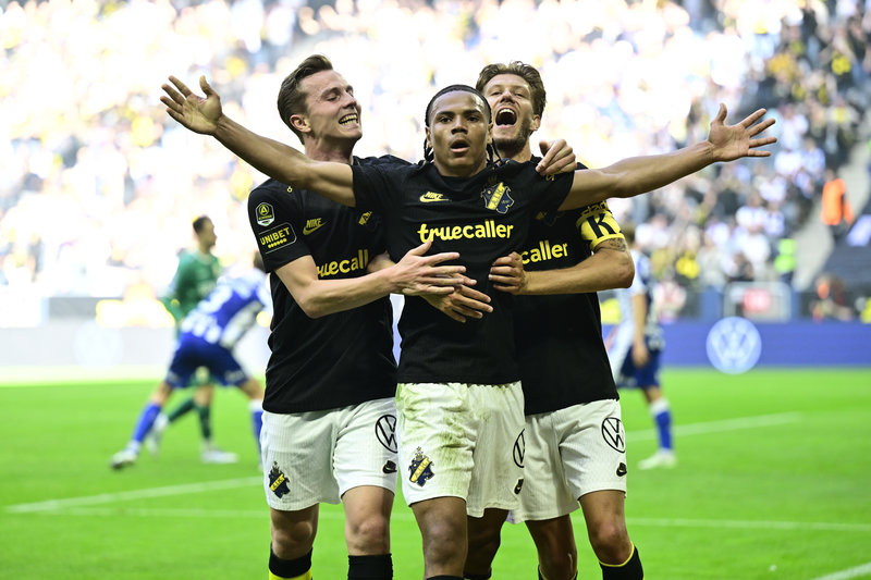Filling gjorde mål i debuten mot IFK Göteborg. Foto: Magnus Lejhall/TT