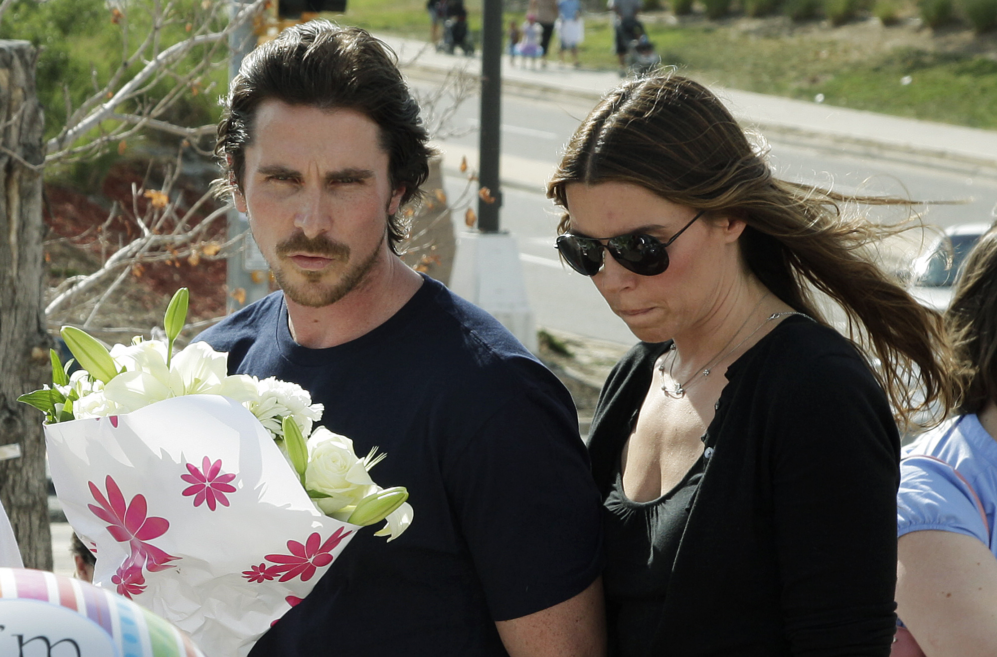 Christian Bale med fru besökte Aurora i veckan.