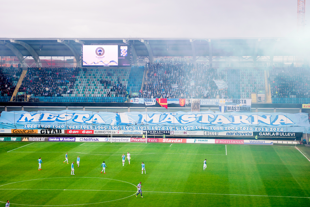Ett tifo på bortaplan är alltid uppskattat. Här Malmös supportrar borta mot Göteborg. Ett tifo på bortaplan är alltid uppskattat. Här Malmös supportrar borta mot Göteborg.