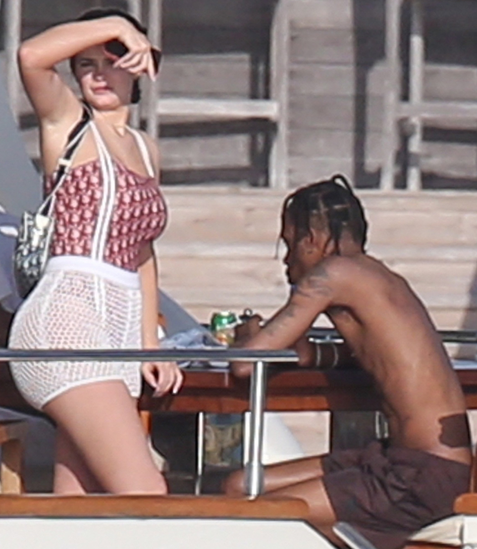 Kylie Jenner och Travis Scott. Kylie Jenner och Travis Scott.