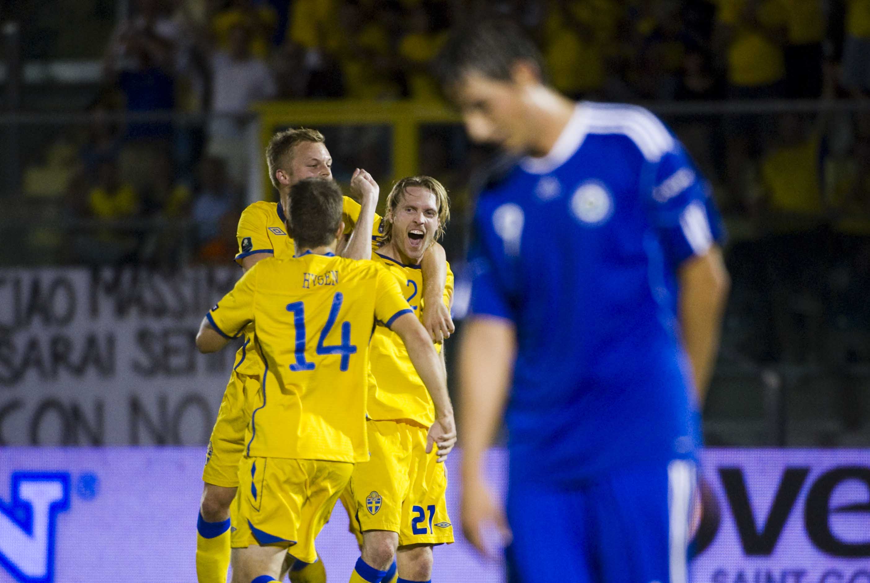 San Marino kämpade bra. Men till slut raserade allt. San Marino kämpade bra. Men till slut raserade allt.
