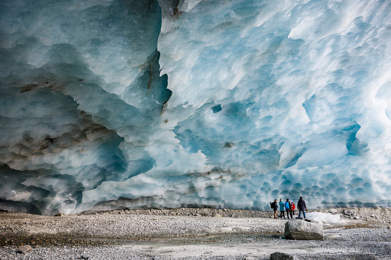 Glaciärer riskerar att bli ett minne blott om klimatförändringarna eskalerar. Arkivbild.