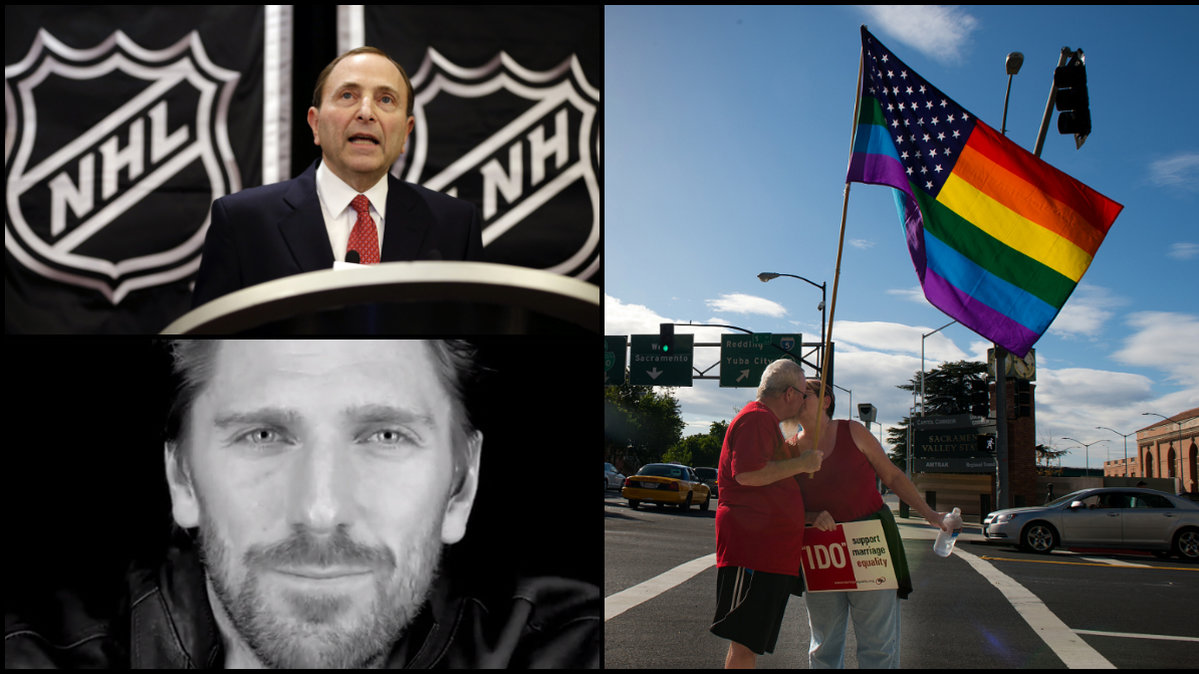 NHL och spelarfacket NHLPA tar ställning för HBT-personers rättigheter.