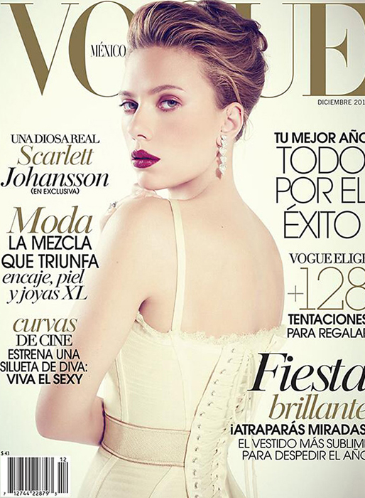 Scarlett Johansson på omslaget till mexikanska Vogue. 