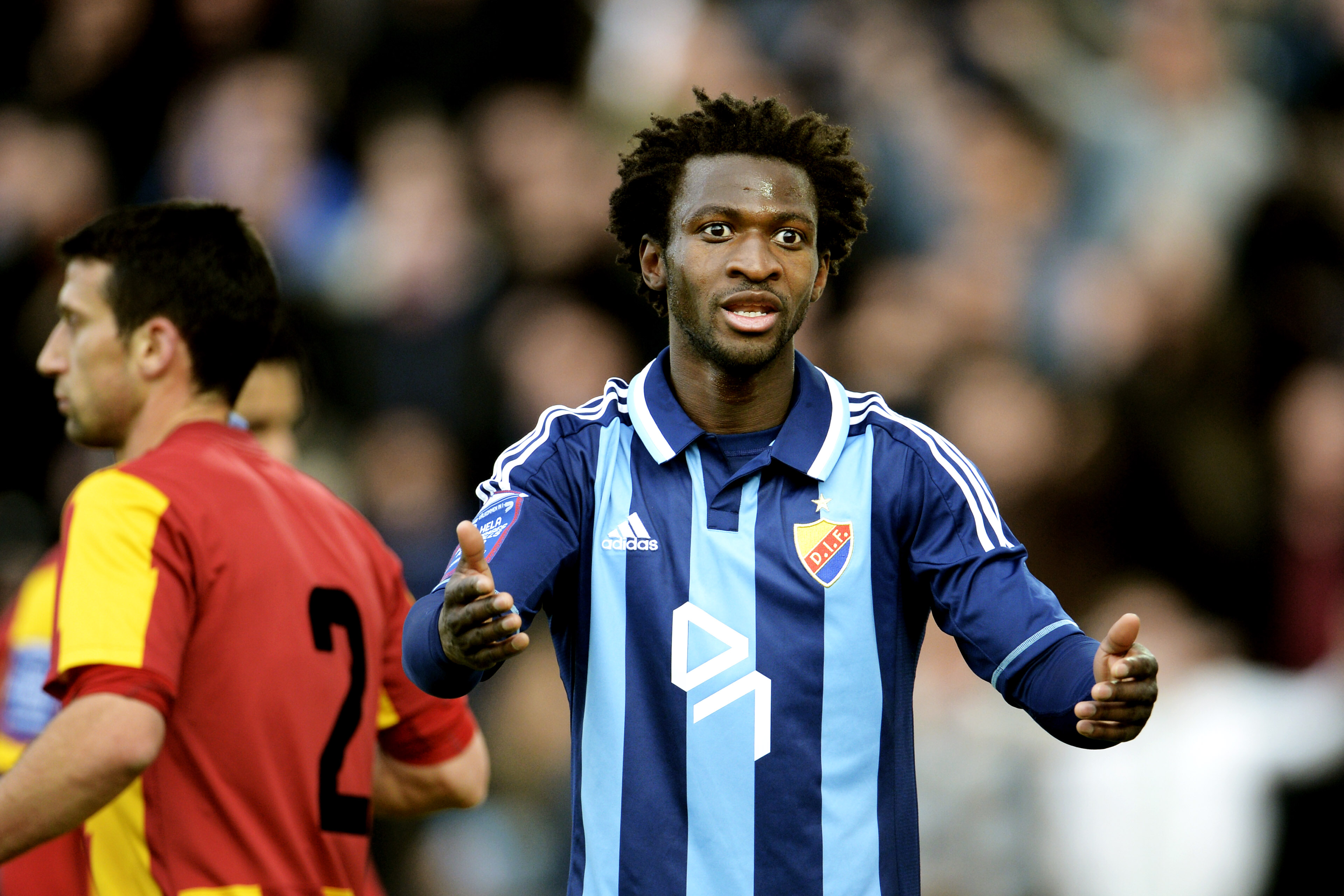 Amadou Jawo är med sina två mål Djurgårdens enda målskytt.