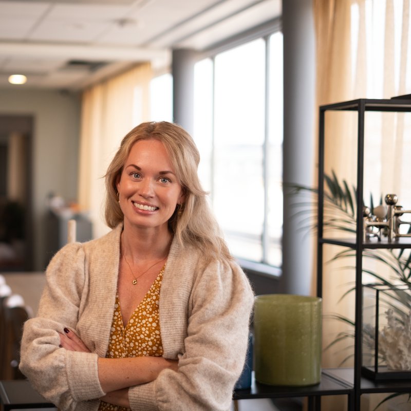 Fanny Engströmer Finnsson, boendeekonom på Stabelo. Foto: Pressbild