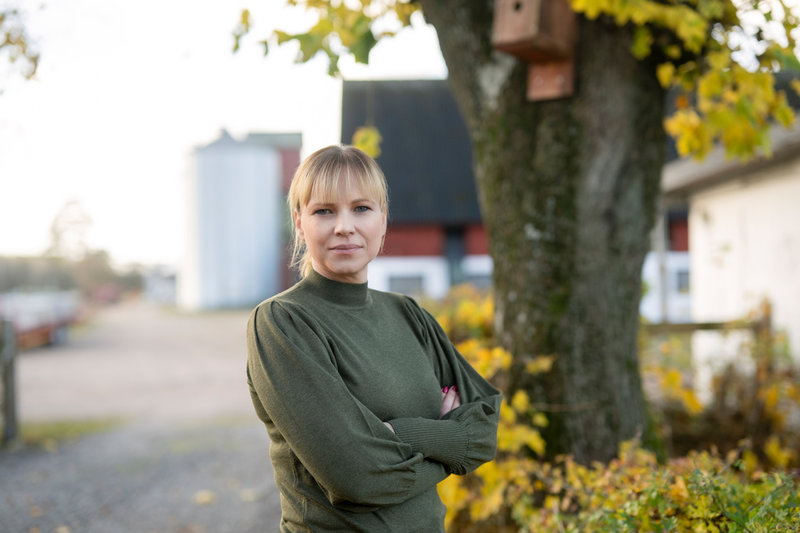 Mikaela Johnsson, vice ordförande för Lantbrukarnas riksförbund (LRF). Pressbild.
